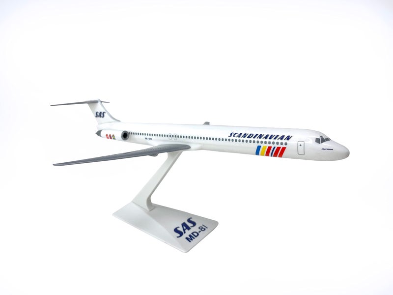 Flight Miniatures نماذج طائرات صغيرة SAS الاسكندنافية ماكدونل دوغلاس MD-80 مقياس 1:200 - طائرة نموذج بلاستيكية قابلة للتجميع - نسخة قابلة للجمع من طائرات SAS الاسكندنافية رقم الجزء #AMD-08000H-014 - Image 1
